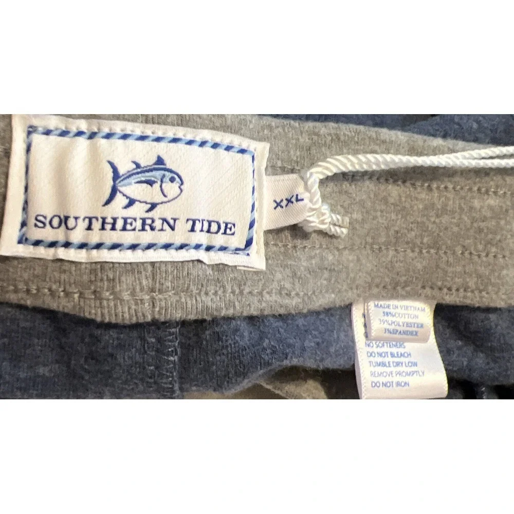 New $100 Southern Tide Backrush Heather Jogger Seven Seas‎ Blue Men's Size XXL